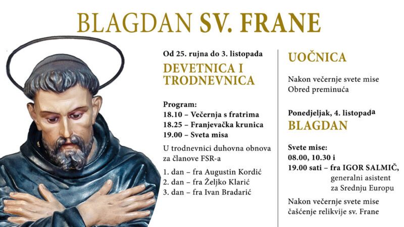 Blagdan sv. Frane 2021.